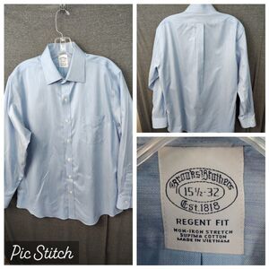 Brooks Brothers Shirt Men's Regent Fit 15 1/2 Long Sleeve Button Down 1818